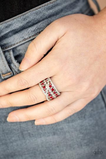 Elegant Effervescence- Red - Paparazzi Accessories 