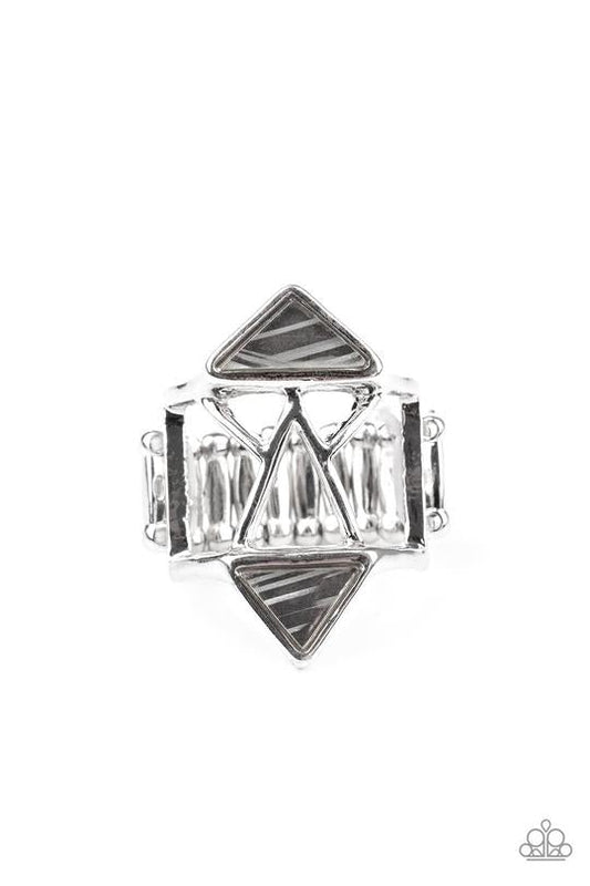 Making Me Edgy- Silver - Paparazzi Accessories