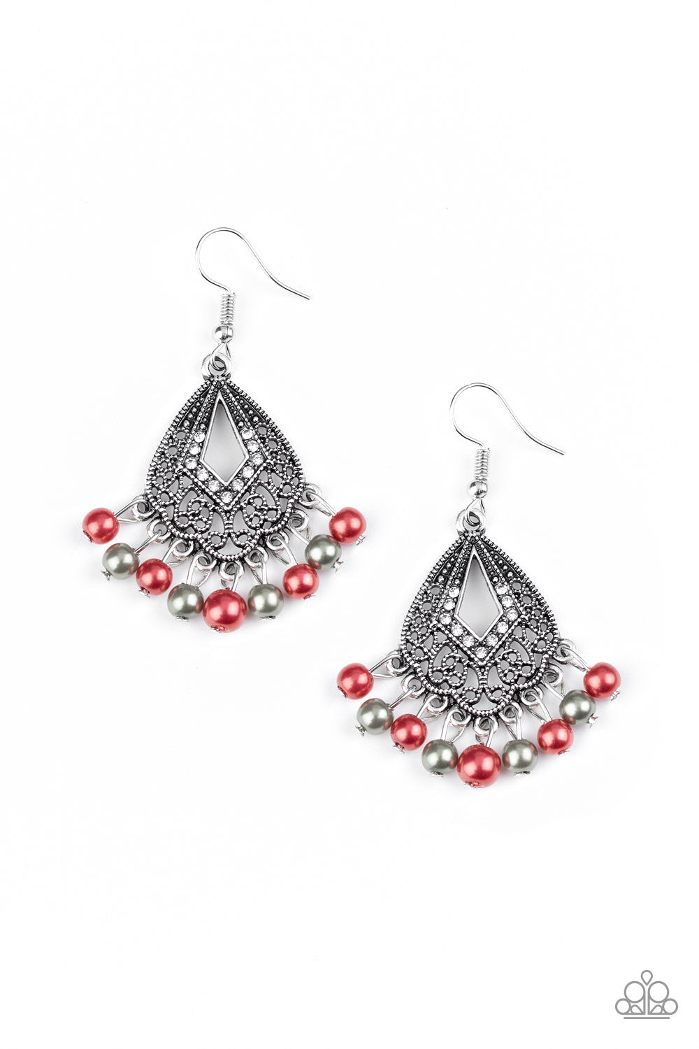 silver, silver jewelry, red, red jewelry, earrings, fish hook earrings, affordable jewelry, affordable holiday gift, everyday jewelry,trending jewelry, viral jewelry, paparazzi accessories, jewelry stores, jewelry stores near me, casual jewelry, prom jewelry, wedding jewelry, 