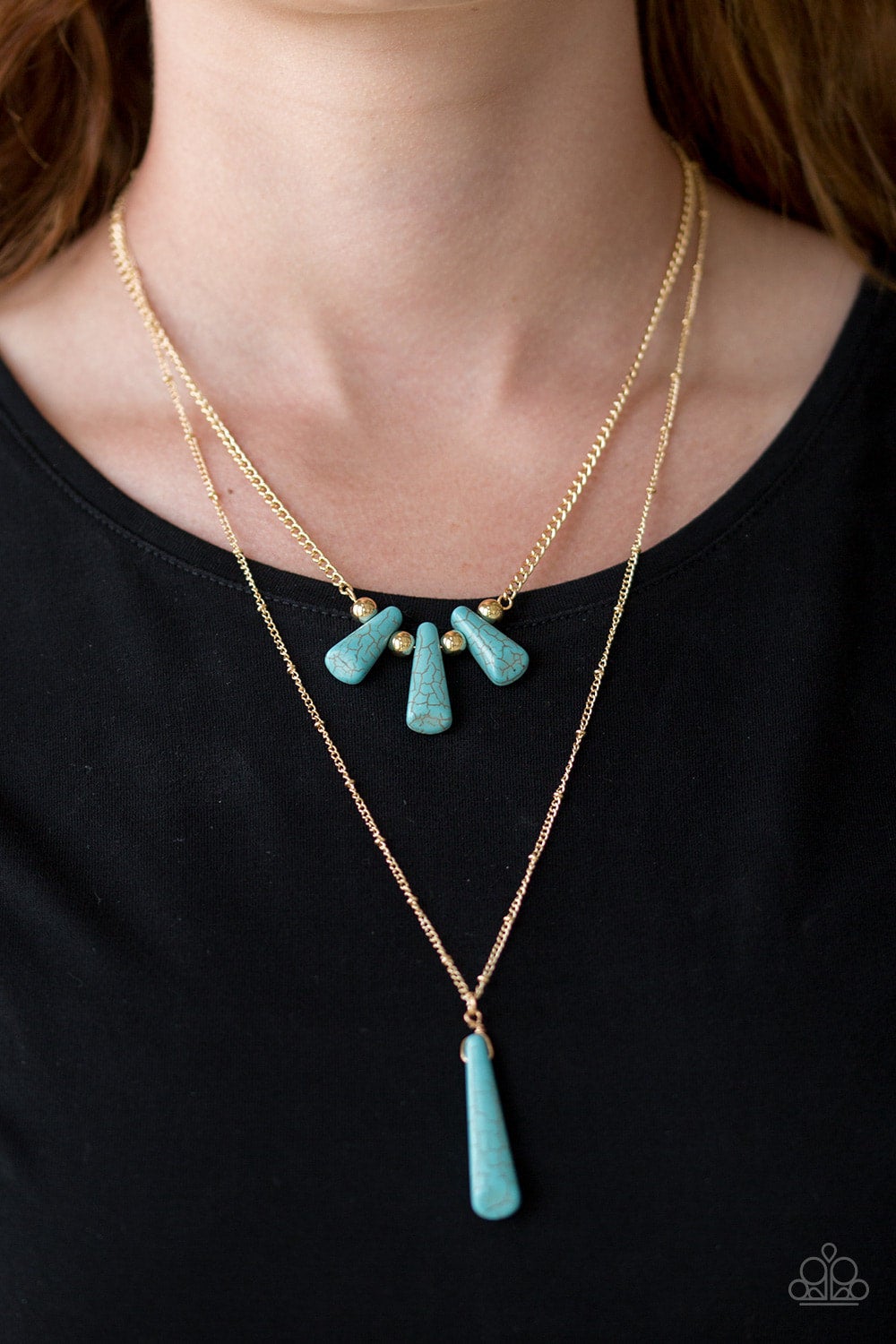 Basic Groundwork Gold Paparazzi Necklace - Paparazzi Accessories