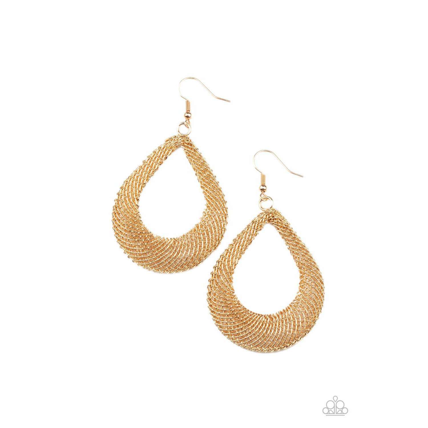 A Hot Mesh- Gold - Paparazzi Accessories 
