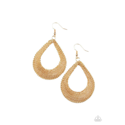 A Hot Mesh- Gold - Paparazzi Accessories 