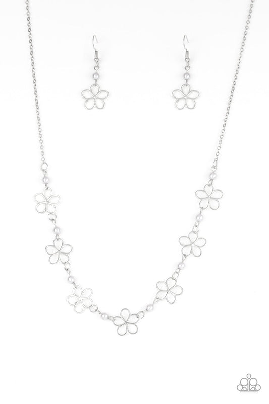Always Abloom- Silver - Paparazzi Accessories