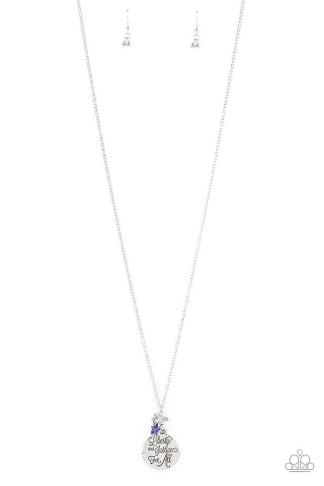 Liberty And Justice For All-Blue - Paparazzi Accessories