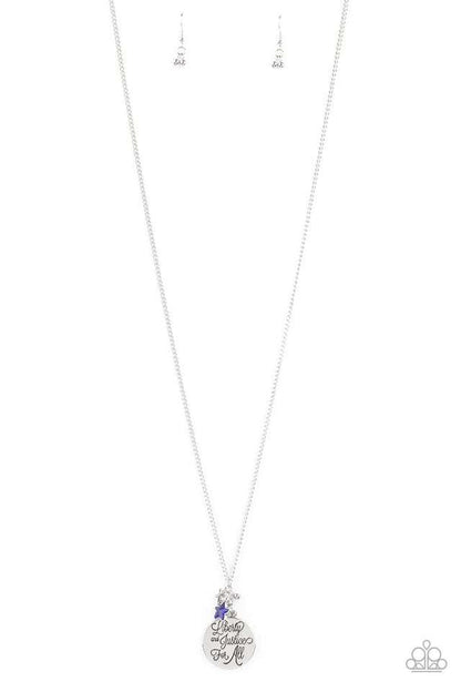 Liberty And Justice For All-Blue - Paparazzi Accessories