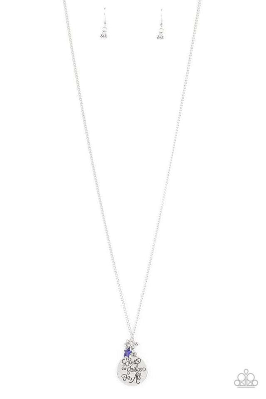 Liberty And Justice For All-Blue - Paparazzi Accessories